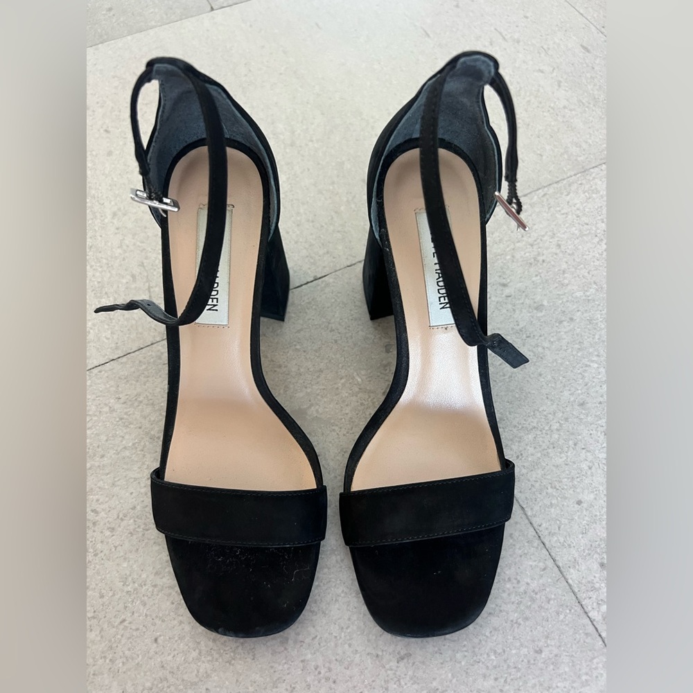 Classic Steve Madden black block heels